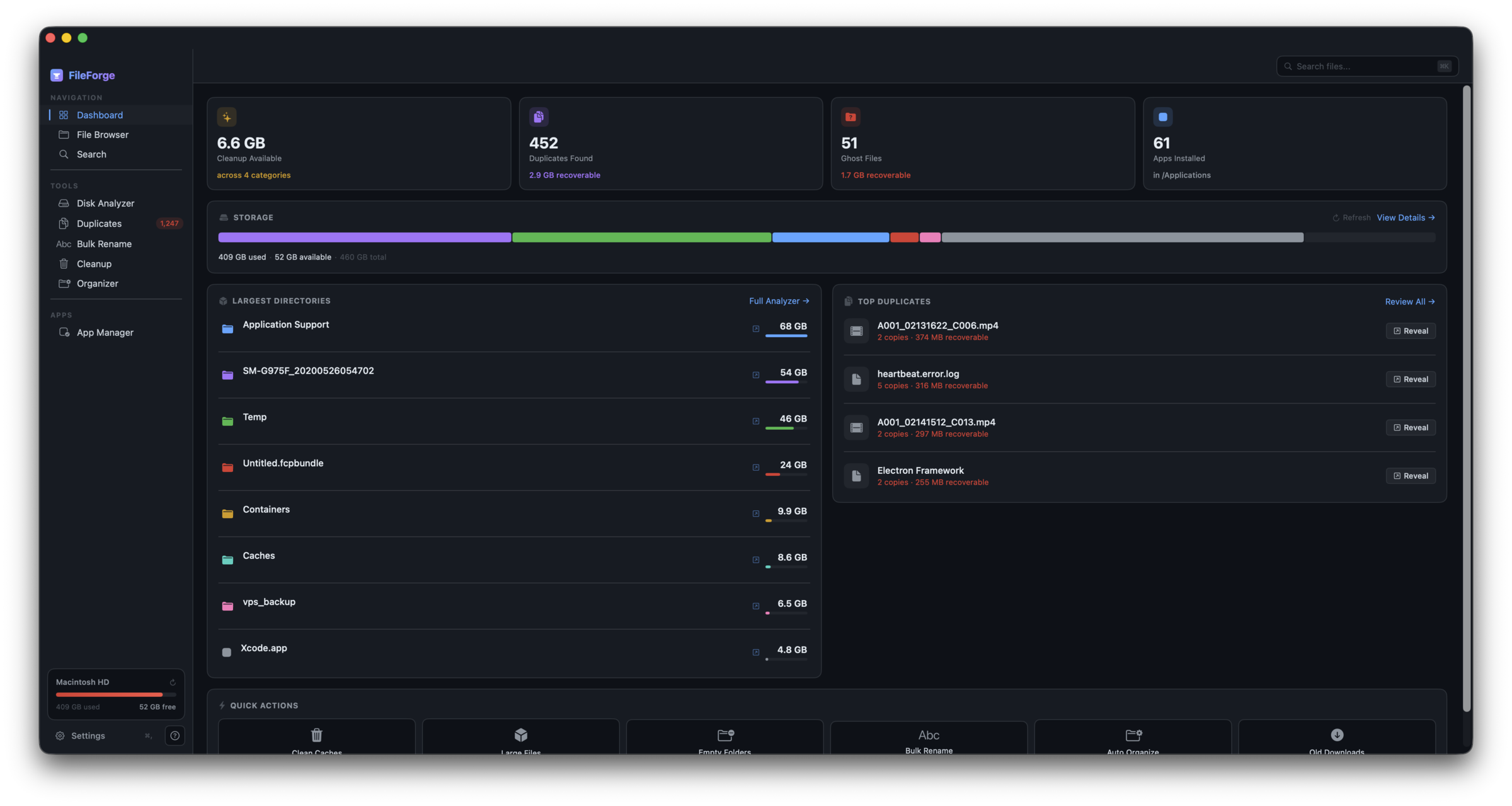FileForge Dashboard